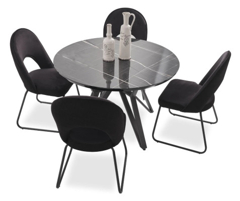 Ensemble de 6 chaises design fauteuil groupe restauration neuf salle à manger cuisine groupes