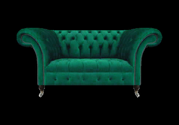 Canapé Chesterfield deux places vert meuble salon canapé rembourré