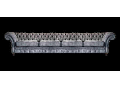 Élégant canapé Chesterfield salon quatre places designer neuf.