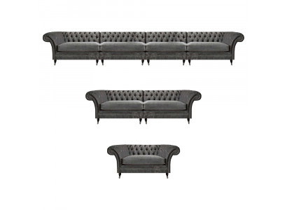 Chesterfield canapé design en textile, canapés, meubles de designer.