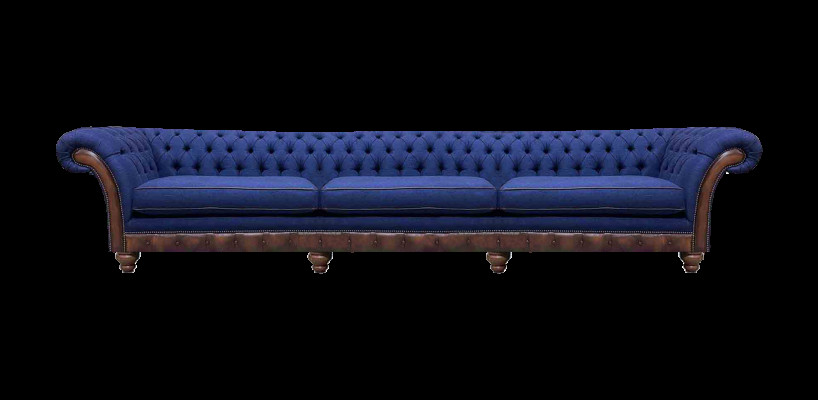 Chesterfield luxueux canapé trois places moderne canapé en tissu meubles.