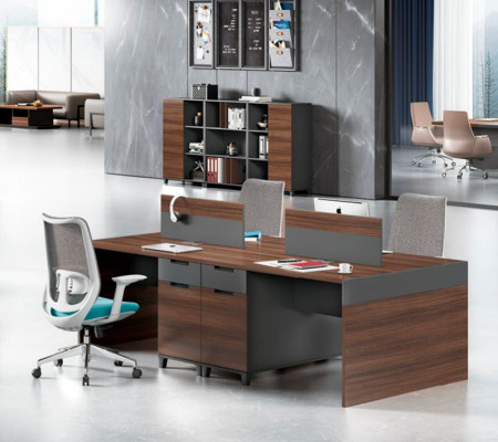 Table de travail brun, meubles de bureau luxueux, meubles en bois de designer, tables nobles