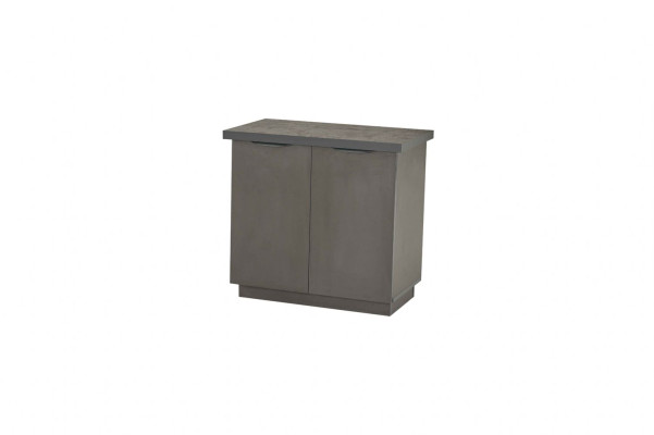 Ensemble de bureau 2 pièces Bureau Console Marron Gris Bicolore Moderne