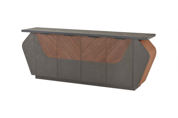 Ensemble de bureau 3 pièces Bureau Buffet Commode Moderne Style Rectangulaire
