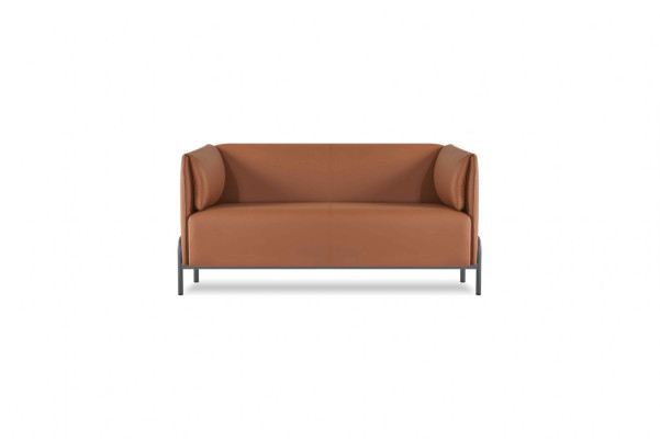 Ensemble bureau 4 pièces 2x fauteuils avec 2x fauteuils marron uni moderne