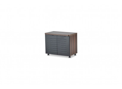 Bureau Armoire à dossiers Commode Rectangulaire Noir Marron Bicolore