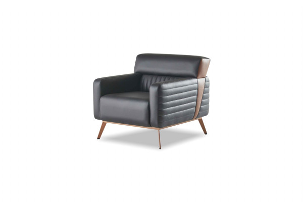 Ensemble de bureau 4 pièces canapé 3 places fauteuils salon gris uni