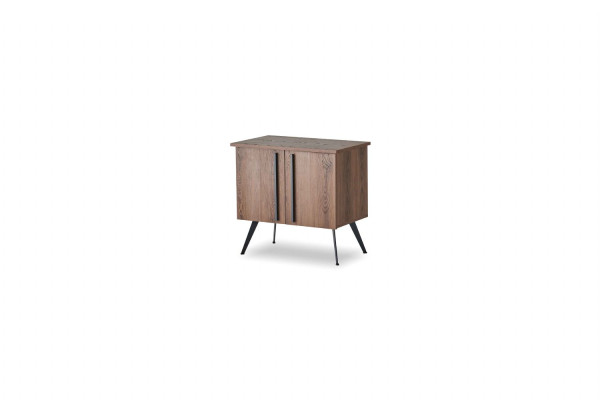 Ensemble de bureau 2 pièces Bureau Commode Marron Gris Bicolore Moderne