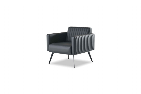 Ensemble de bureau 4 pièces 2x 2-places 2x fauteuils Noir Uni Moderne