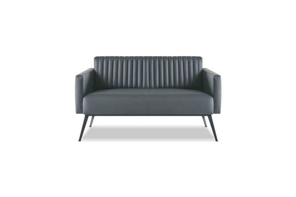 Ensemble de bureau 5 pièces Noir Canapé 3 places, canapé 2 places, 2 fauteuils, table basse