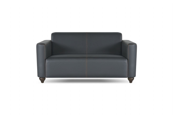 Ensemble de bureau 4 pièces 2x canapé 2 places avec 2x fauteuil noir couleur salon