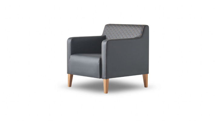 Ensemble de bureau 3 pièces 2 places fauteuil table basse noir marron moderne