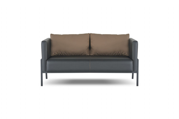 Bureau Meubles de siège Luxueux simili cuir 2 places 2x fauteuils en cuir