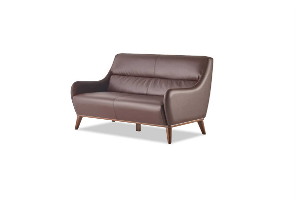 Classique ensemble canapé en cuir marron 3 places 2 places canapé sofa ensemble fauteuils.