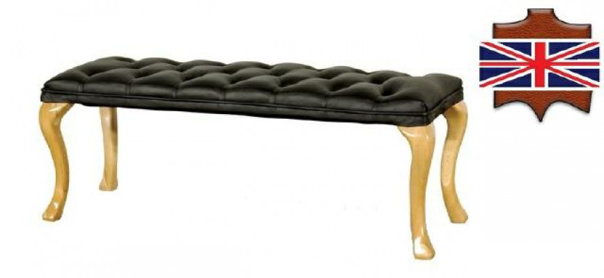 Chaise longue Chesterfield Liège siège tabouret cuir textile 50x50x45 /120x40x45