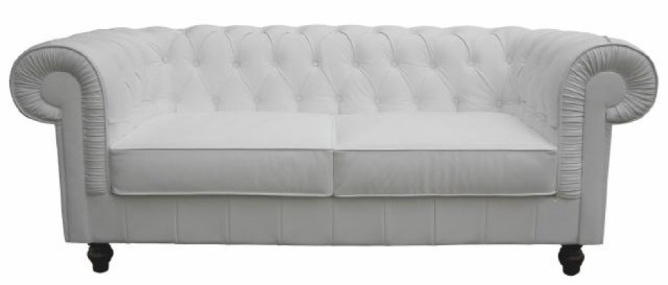 Chesterfield canapé en tissu et cuir, canapé 3 places en cuir, ensemble de canapé NEUF