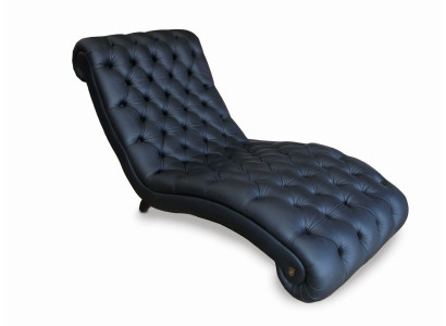 Chesterfield longue chaise longue canapé canapé en cuir vintage KristAll n nouveau