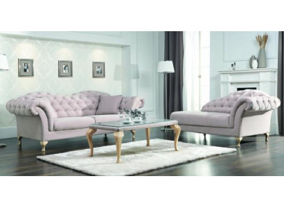 Ensemble canapé Chesterfield ensemble tapisserie canapé chaise longue classique style r canapé
