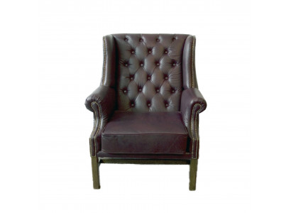 Chesterfield fauteuil oreillette fauteuil canapé relax rembourré design canapés neufs KINGS3