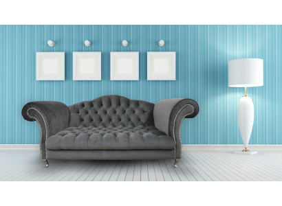 Chesterfield Sofa, Canapé Designer, Canapés, Ensemble de Canapés, Tissu Textile, Tissu 24
