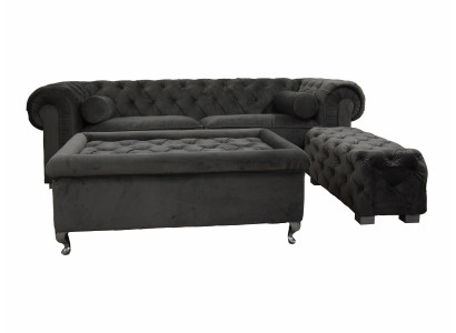 Canapé Chesterfield 3 places Sofa Designer Canapés Ensemble de Canapés SL Sofa 19