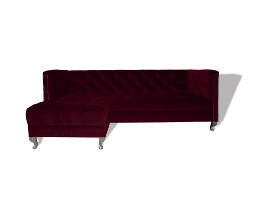 Canapé Chesterfield 3 PLACES Canapé de designer en tissu Canapés Ensemble SLIII Sofa №4