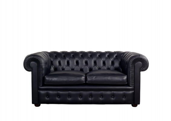 Canapé Chesterfield Sofa Coussins Canapés Classique 2 Places Siège en Cuir Schaffhau