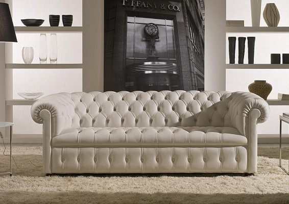 Canapé Chesterfield Sofa Coussins Canapés Classique 2 Places Siège en Cuir Schaffhau