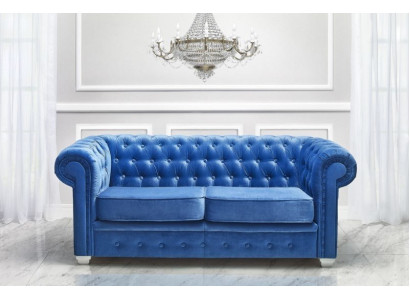 Chesterfield Design Luxus Canapé Sofa Ensemble Tapissier Cuir Textile Neuf #H3
