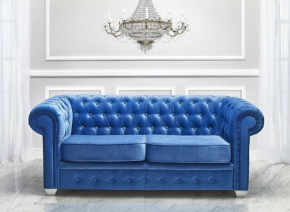 Chesterfield Design Luxus Canapé Sofa Ensemble Tapissier Cuir Textile Neuf #H3