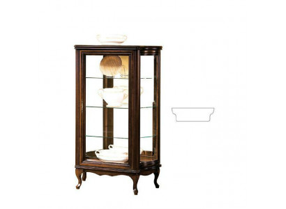Vitrine classique Armoire italienne Armoires Quincaillerie Armoires Meubles Armoire vitrine présente nouveau WW3-4