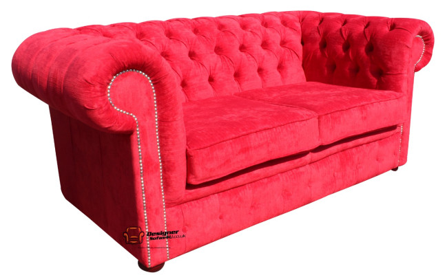 jvmoebel ® Canapé en cuir - Design Canapé deux places rembourré Ensemble Rouge Neuf