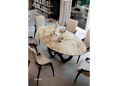 Esszimmertische oval  Esszimmermöbel  Esstisch  Luxus Massivholz Italien neu