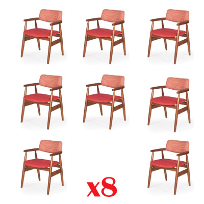 Suite de meubles de luxe Chaise de salle à manger 8 chaises Groupe Style italien