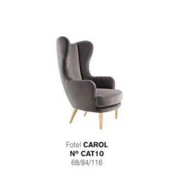 Fauteuil à ailes Fauteuil inclinable à accoudoirs 1 place Tissu de siège Salon de luxe moderne gris neuf