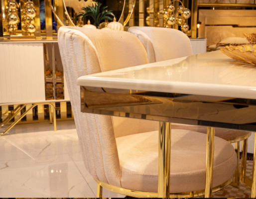 Moderne 6x chaises Chaise de salle à manger Luxe 6x chaises Ensemble de chaises design