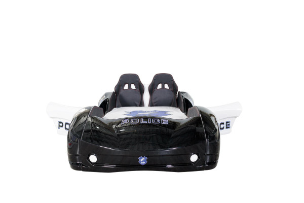 Voiture de police Chambre d'enfants Lit d'enfants Commode Bureau 3 pièces