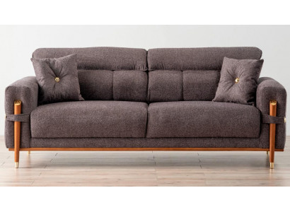 Stilvolle Wohnzimmer Sofagarnitur Designer 2x Dreisitzer Lehnsessel