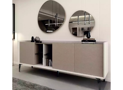 Buffet dans le salon Mobilier moderne luxueux neuf Couleur gris Commode