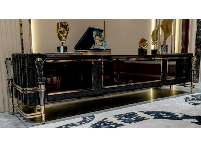 Sideboard Braun Möbel Modern Wohnzimmer Einfarbig Luxus Design Einrichtung Holz