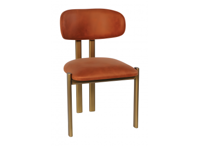 Brauner Esszimmerstuhl Designer Polsterstühle Stilvolle Lehnstühle