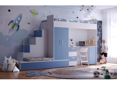 Hochbett aus Holz Schick und platzsparend für Ihr Kinderzimmer oder Schlafzimmer