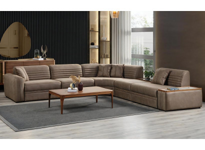 Exklusives Ecksofa Designer Polstergarnitur Moderne L-Form Couch