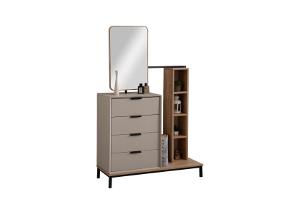 Beiger Schminktisch Holz Kosmetiktisch Designer Schlafzimmer Möbel