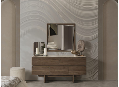 Luxus modern Sideboard Spiegel Schlafzimmer Einrichtung Möbel Holzmöbel