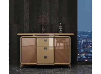 Elegante Anrichte in Beige-Braun – stilvoll und praktisch