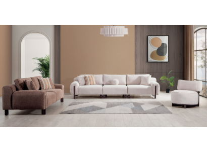 Sofagarnitur Set 3+3+1 – Für ein elegantes und komfortables Wohnzimmer.