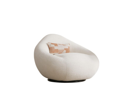 Exklusiver Weißer Sessel Designer Polstermöbel Wohnzimmer 1-Sitzer