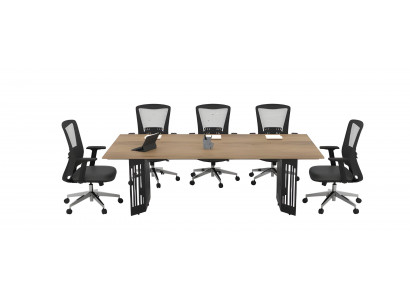 Brauner Rechteckiger Konferenztisch Arbeitszimmer Tische Büro Möbel