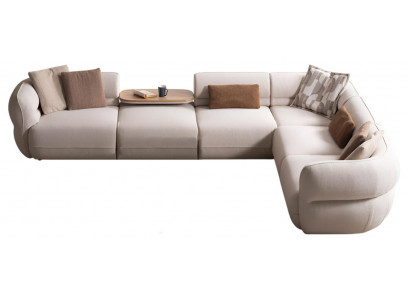 Modulares Ecksofa im modernen Design mit komfortablen Kissen